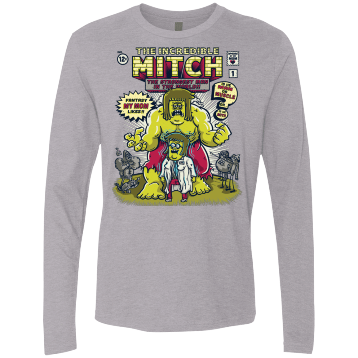 T-Shirts Heather Grey / Small Incredible Mitch Men's Premium Long Sleeve