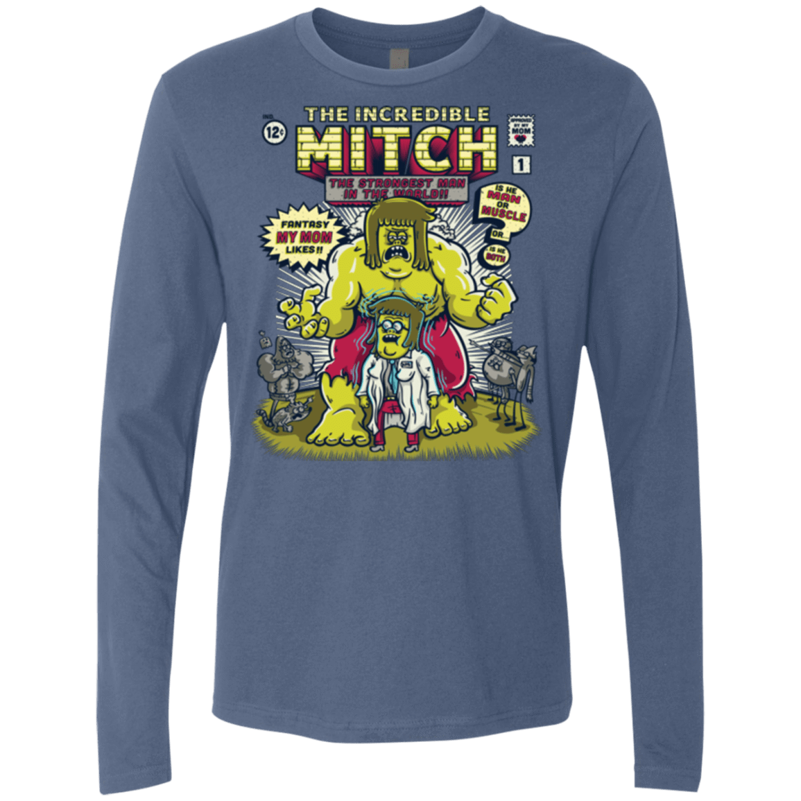 T-Shirts Indigo / Small Incredible Mitch Men's Premium Long Sleeve