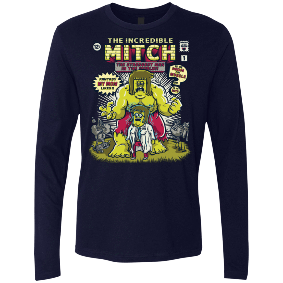 T-Shirts Midnight Navy / Small Incredible Mitch Men's Premium Long Sleeve