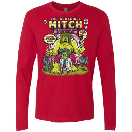 T-Shirts Red / Small Incredible Mitch Men's Premium Long Sleeve