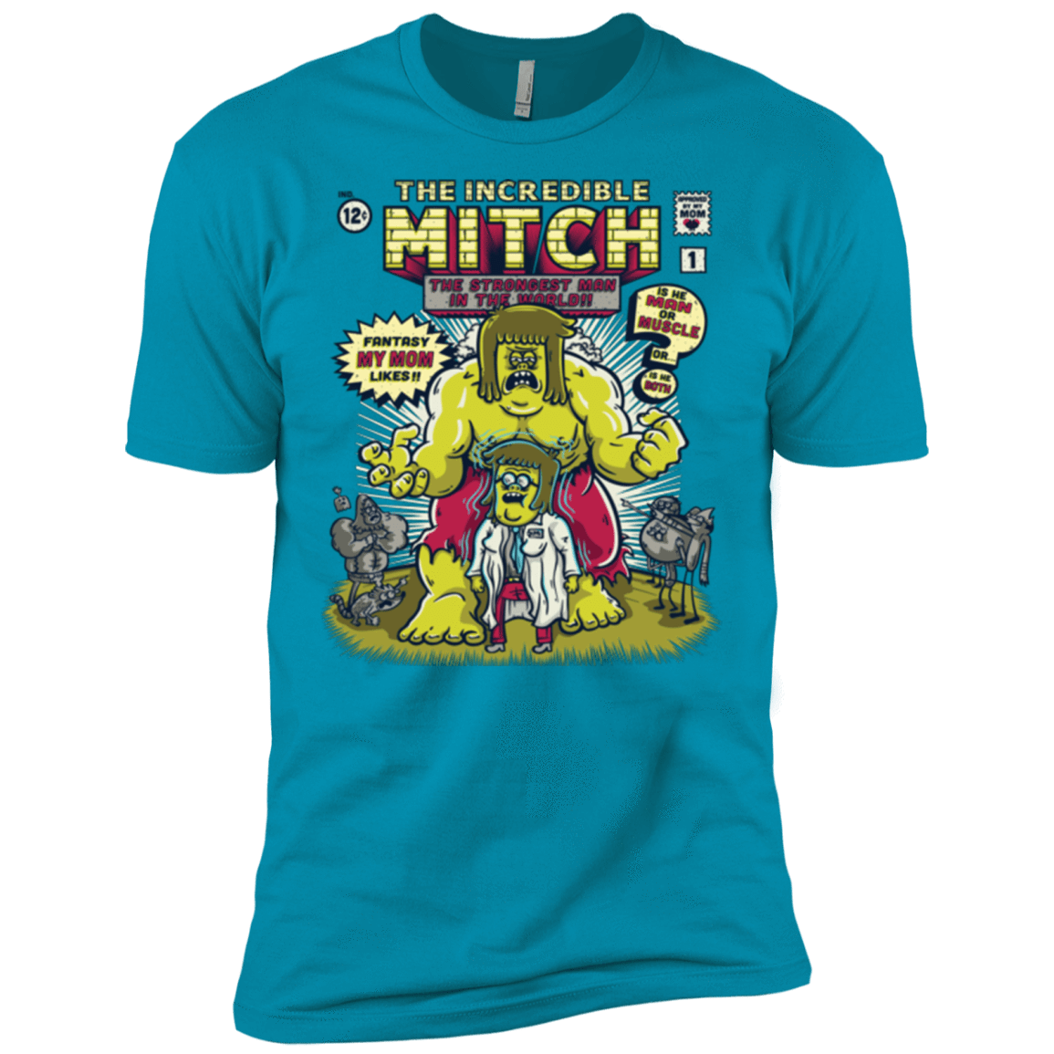 T-Shirts Turquoise / X-Small Incredible Mitch Men's Premium T-Shirt