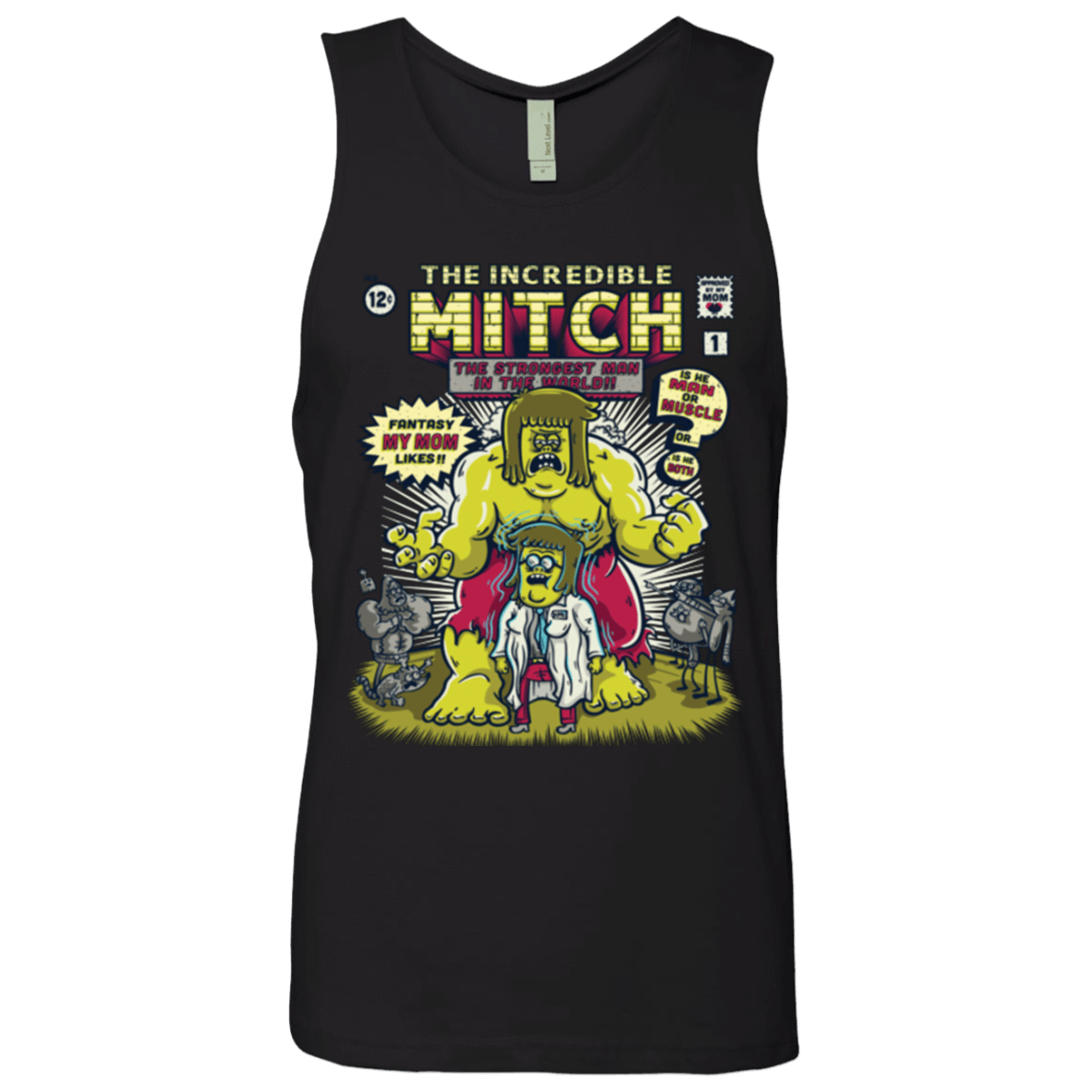 T-Shirts Black / Small Incredible Mitch Men's Premium Tank Top