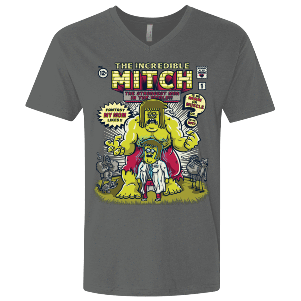 T-Shirts Heavy Metal / X-Small Incredible Mitch Men's Premium V-Neck