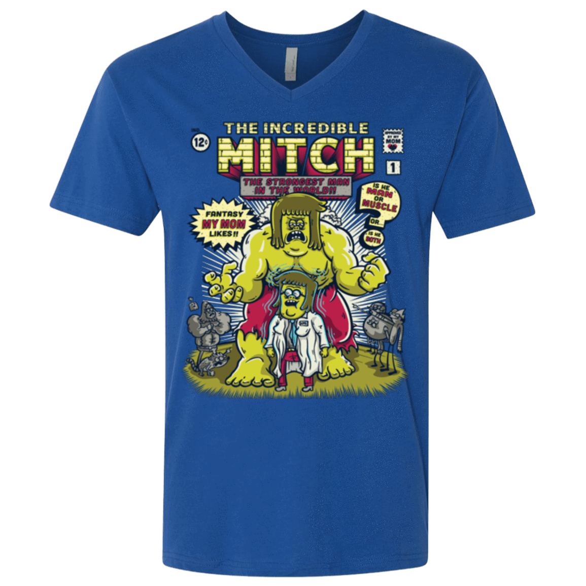 T-Shirts Royal / X-Small Incredible Mitch Men's Premium V-Neck