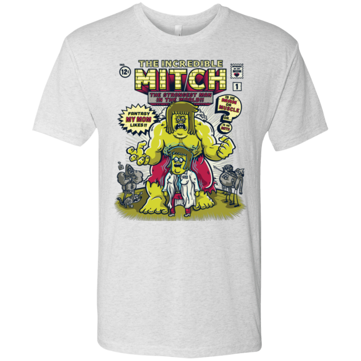 T-Shirts Heather White / Small Incredible Mitch Men's Triblend T-Shirt