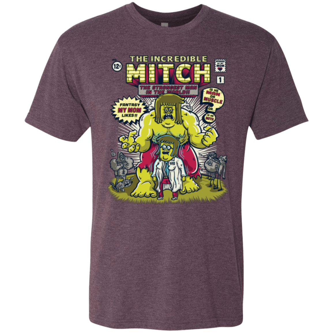 T-Shirts Vintage Purple / Small Incredible Mitch Men's Triblend T-Shirt