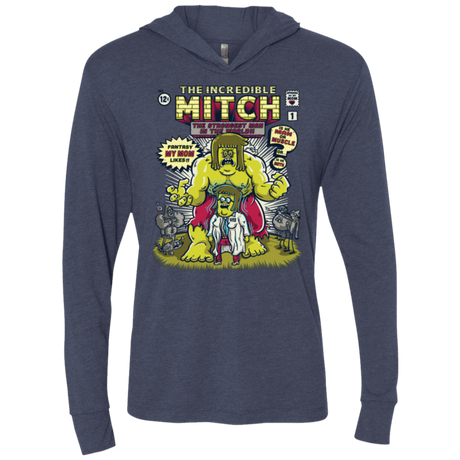 T-Shirts Vintage Navy / X-Small Incredible Mitch Triblend Long Sleeve Hoodie Tee
