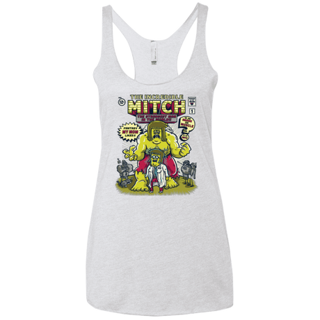 T-Shirts Heather White / X-Small Incredible Mitch Women's Triblend Racerback Tank