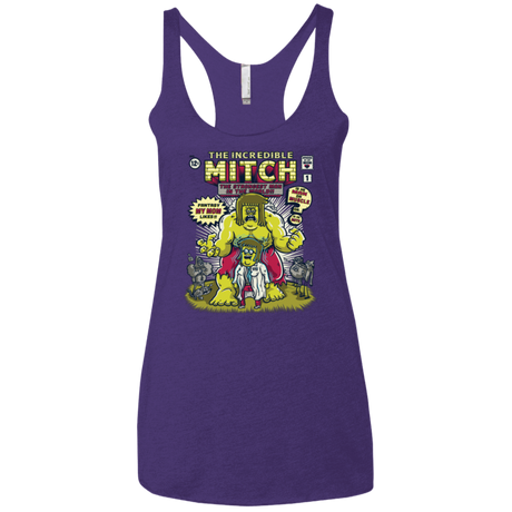 T-Shirts Purple / X-Small Incredible Mitch Women's Triblend Racerback Tank