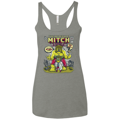T-Shirts Venetian Grey / X-Small Incredible Mitch Women's Triblend Racerback Tank