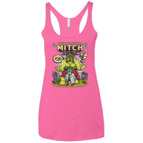 T-Shirts Vintage Pink / X-Small Incredible Mitch Women's Triblend Racerback Tank