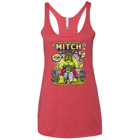 T-Shirts Vintage Red / X-Small Incredible Mitch Women's Triblend Racerback Tank
