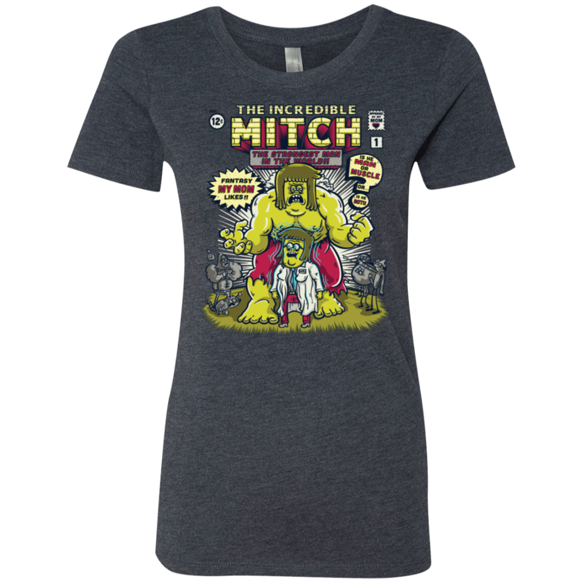 T-Shirts Vintage Navy / Small Incredible Mitch Women's Triblend T-Shirt