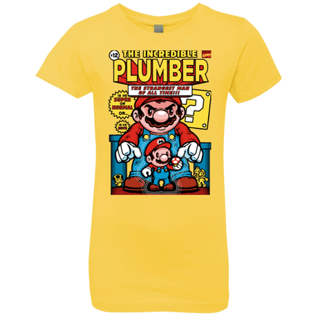 T-Shirts Vibrant Yellow / YXS incredible PLUMBER Girls Premium T-Shirt