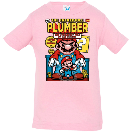 T-Shirts Pink / 6 Months incredible PLUMBER Infant PremiumT-Shirt