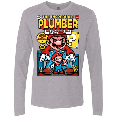T-Shirts Heather Grey / Small incredible PLUMBER Men's Premium Long Sleeve