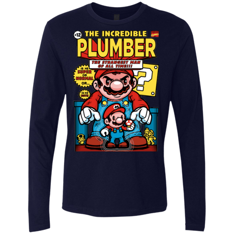 T-Shirts Midnight Navy / Small incredible PLUMBER Men's Premium Long Sleeve