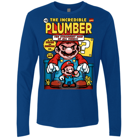 T-Shirts Royal / Small incredible PLUMBER Men's Premium Long Sleeve