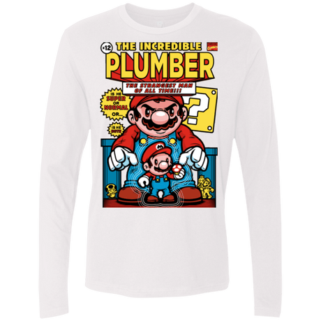 T-Shirts White / Small incredible PLUMBER Men's Premium Long Sleeve