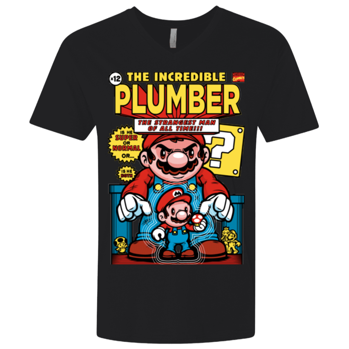 T-Shirts Black / X-Small incredible PLUMBER Men's Premium V-Neck