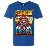 T-Shirts Royal / X-Small incredible PLUMBER Men's Premium V-Neck