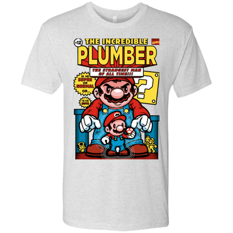 T-Shirts Heather White / Small incredible PLUMBER Men's Triblend T-Shirt