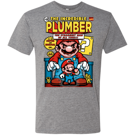 T-Shirts Premium Heather / Small incredible PLUMBER Men's Triblend T-Shirt