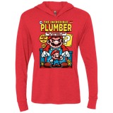 T-Shirts Vintage Red / X-Small incredible PLUMBER Triblend Long Sleeve Hoodie Tee