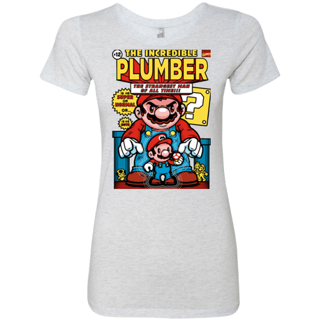 T-Shirts Heather White / Small incredible PLUMBER Women's Triblend T-Shirt