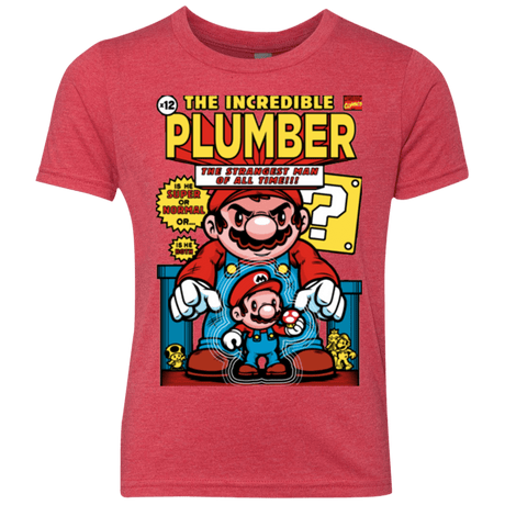 T-Shirts Vintage Red / YXS incredible PLUMBER Youth Triblend T-Shirt