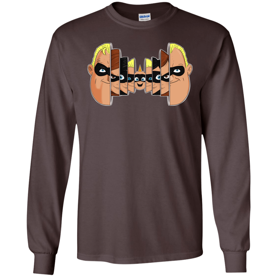 T-Shirts Dark Chocolate / S Incredibles Men's Long Sleeve T-Shirt