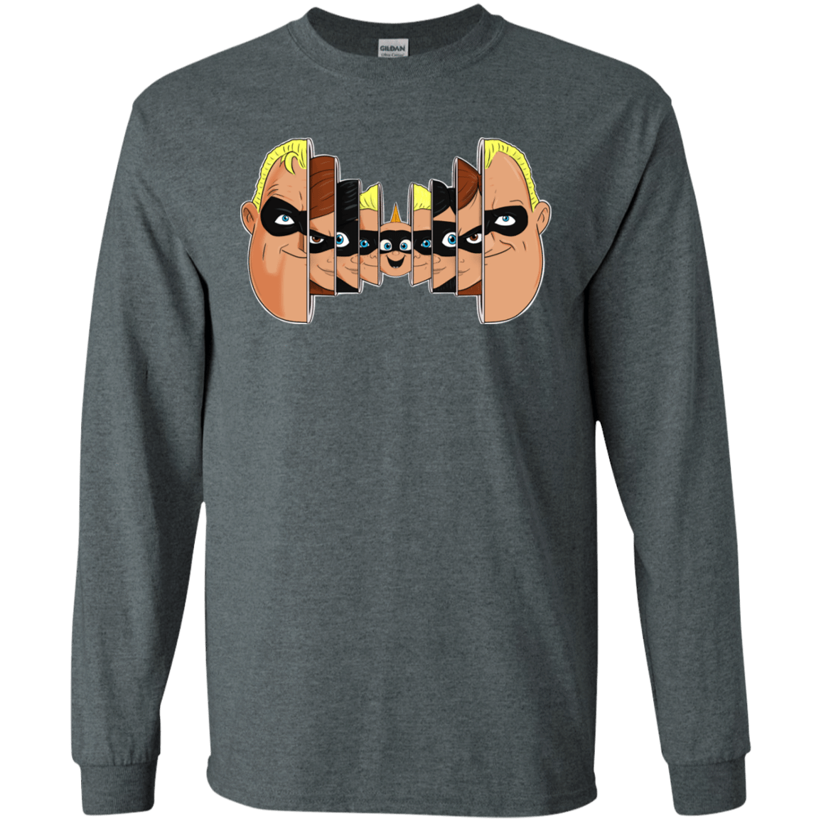 T-Shirts Dark Heather / S Incredibles Men's Long Sleeve T-Shirt