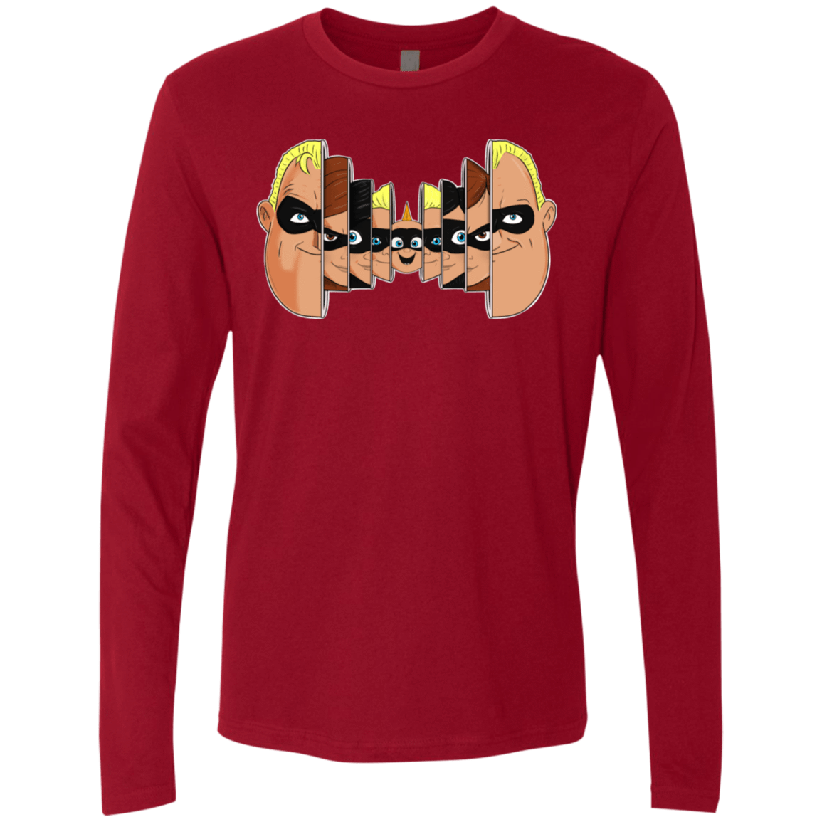 T-Shirts Cardinal / S Incredibles Men's Premium Long Sleeve