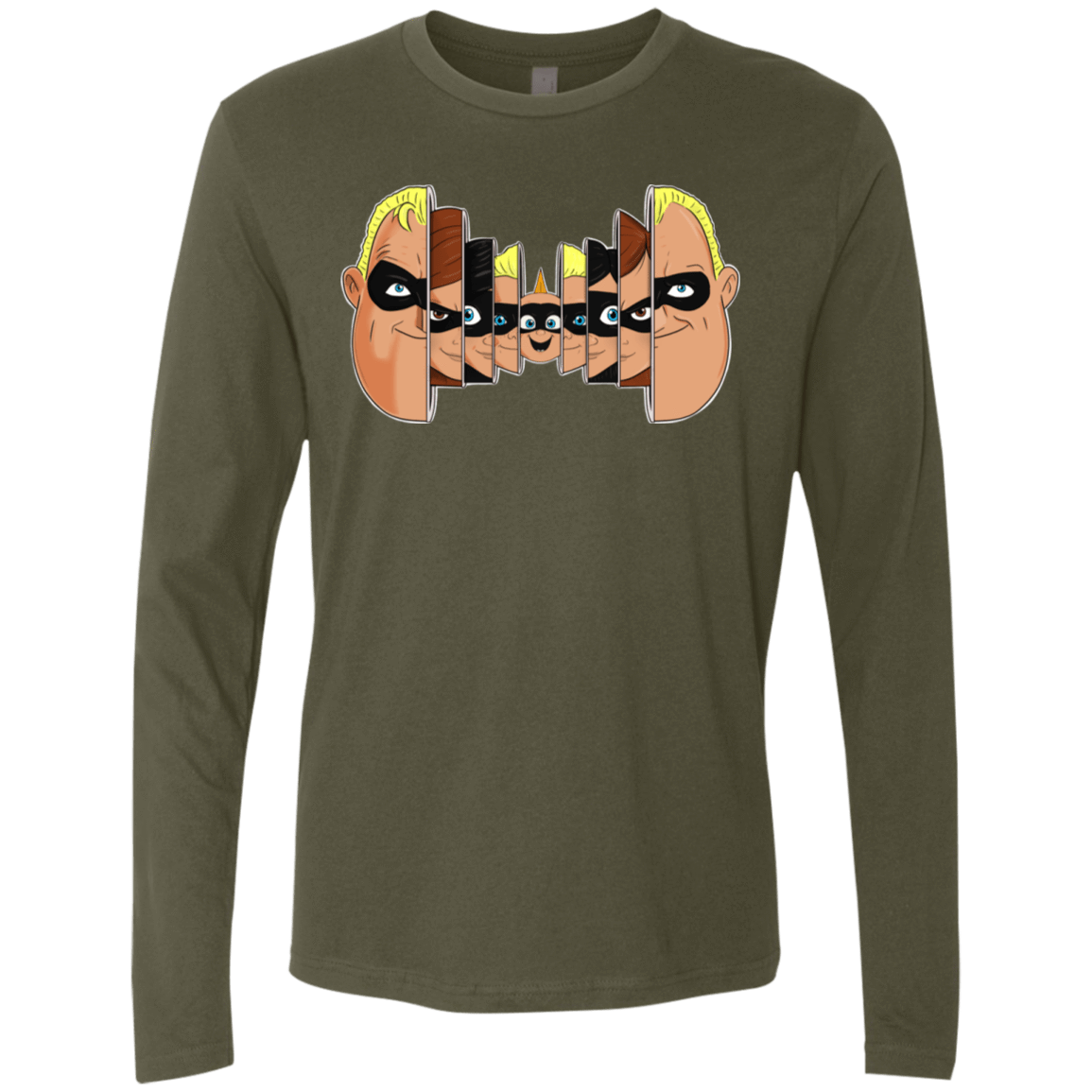 T-Shirts Military Green / S Incredibles Men's Premium Long Sleeve