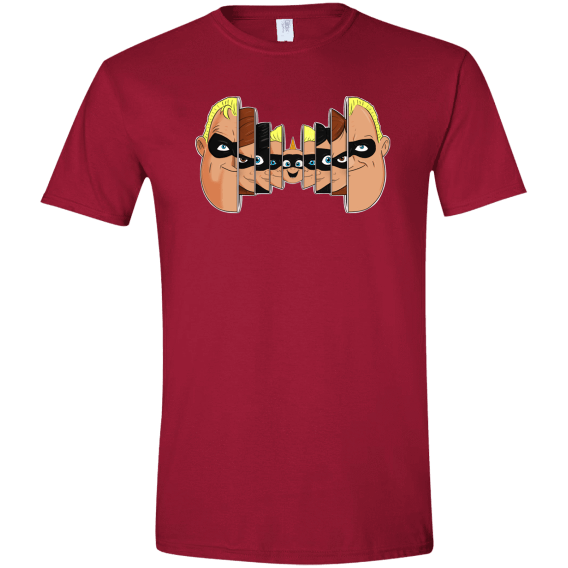 T-Shirts Cardinal Red / S Incredibles Men's Semi-Fitted Softstyle