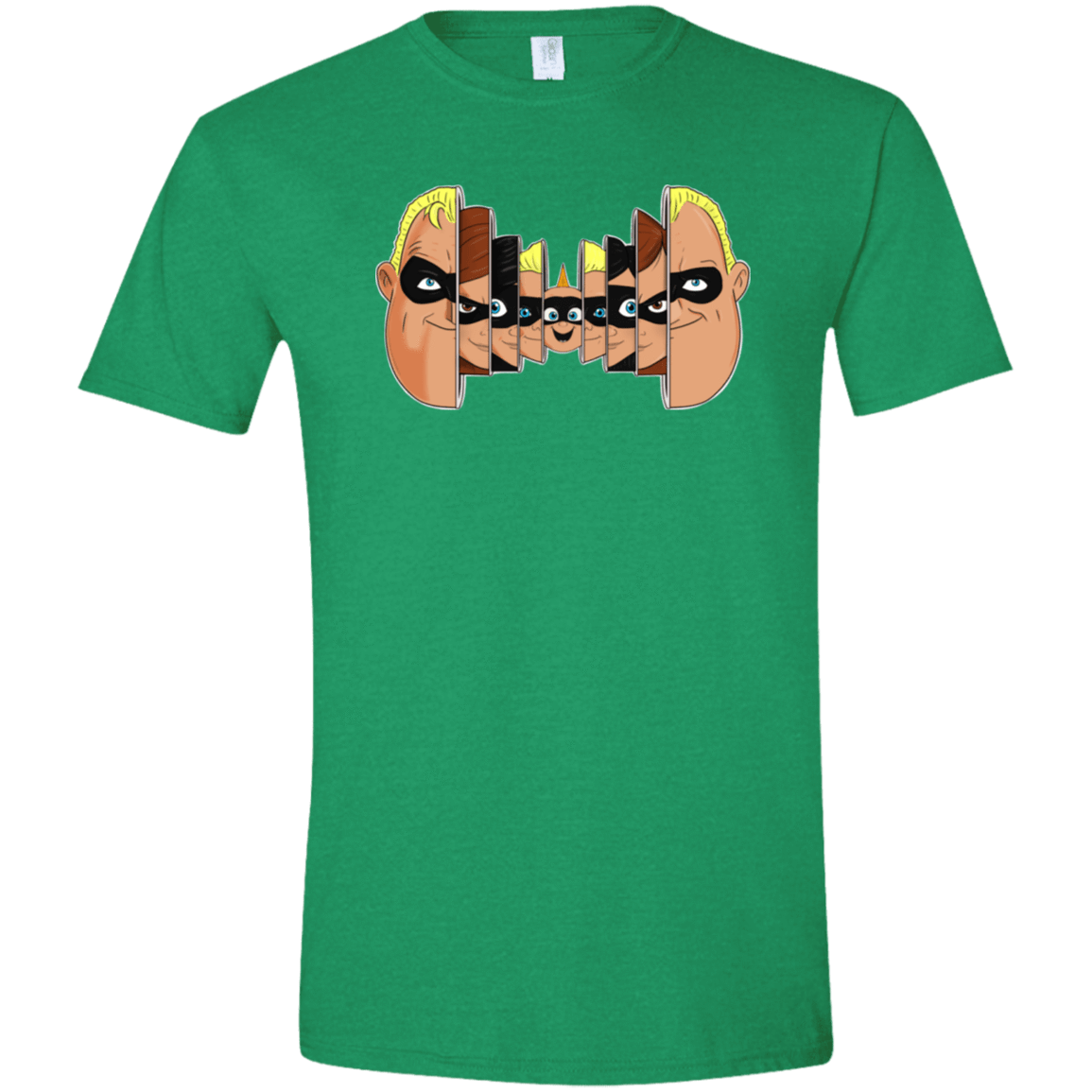 T-Shirts Heather Irish Green / S Incredibles Men's Semi-Fitted Softstyle