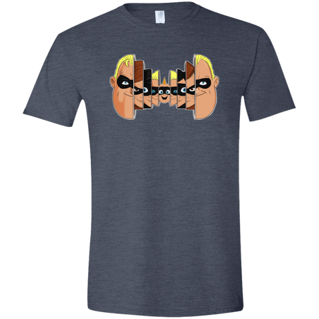 T-Shirts Heather Navy / S Incredibles Men's Semi-Fitted Softstyle