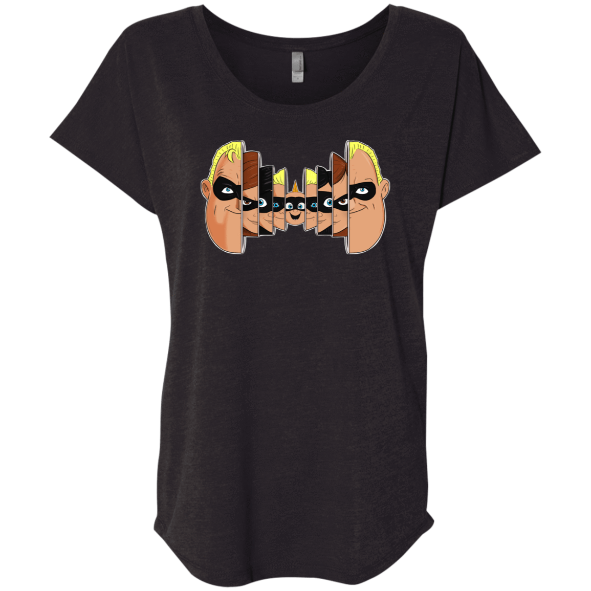 T-Shirts Vintage Black / X-Small Incredibles Triblend Dolman Sleeve