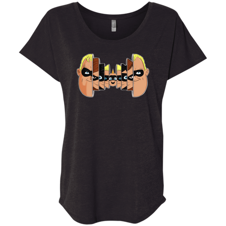 T-Shirts Vintage Black / X-Small Incredibles Triblend Dolman Sleeve