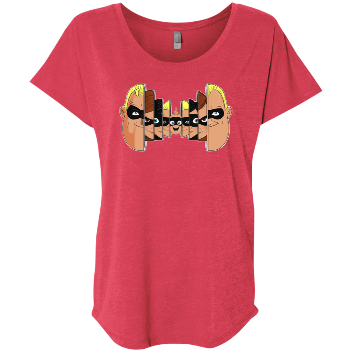 T-Shirts Vintage Red / X-Small Incredibles Triblend Dolman Sleeve