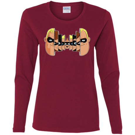 T-Shirts Cardinal / S Incredibles Women's Long Sleeve T-Shirt