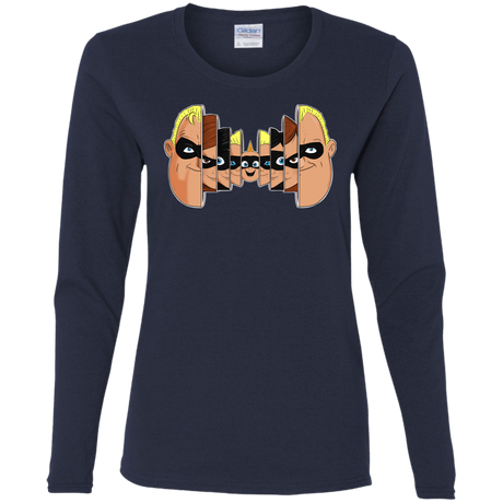 T-Shirts Navy / S Incredibles Women's Long Sleeve T-Shirt