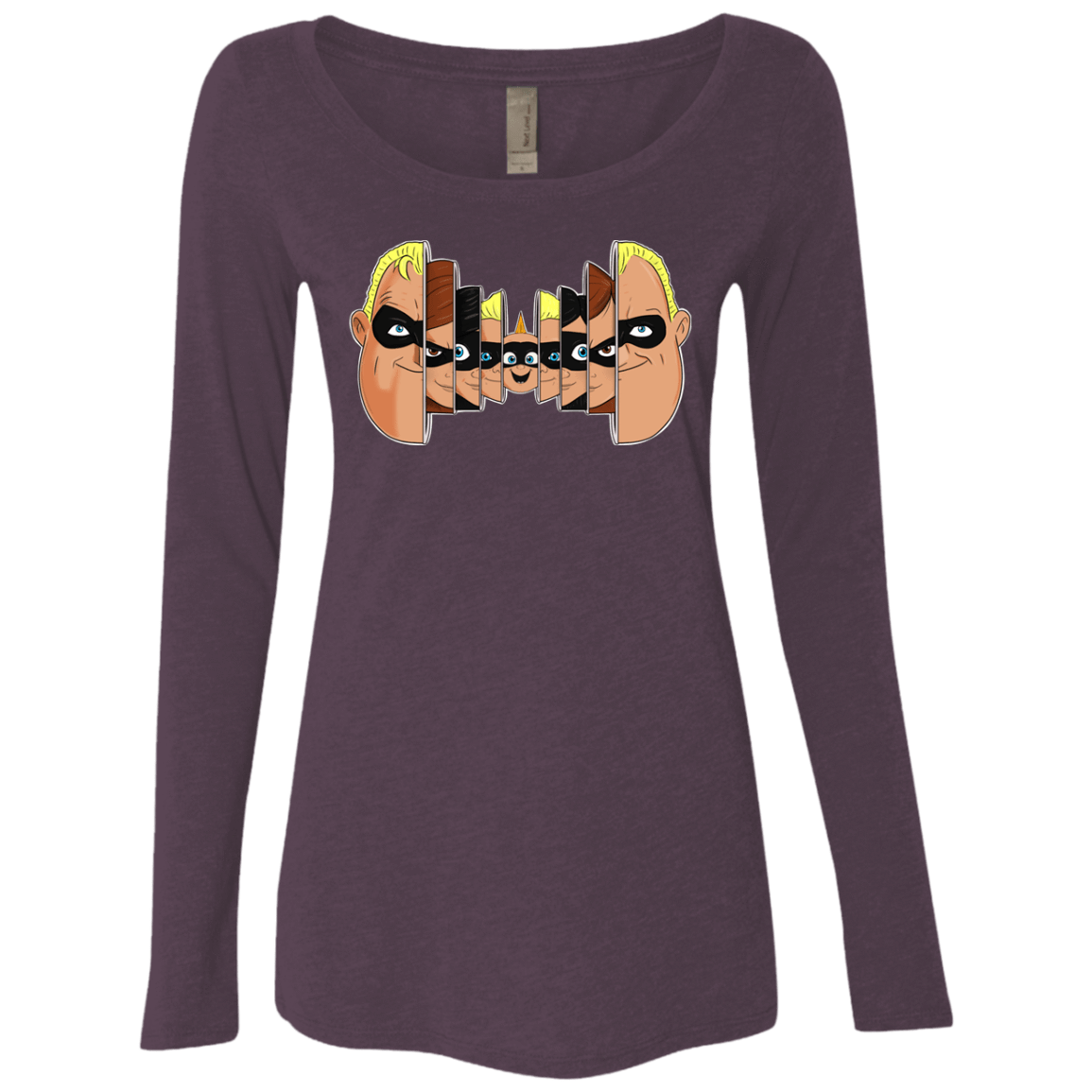 T-Shirts Vintage Purple / S Incredibles Women's Triblend Long Sleeve Shirt