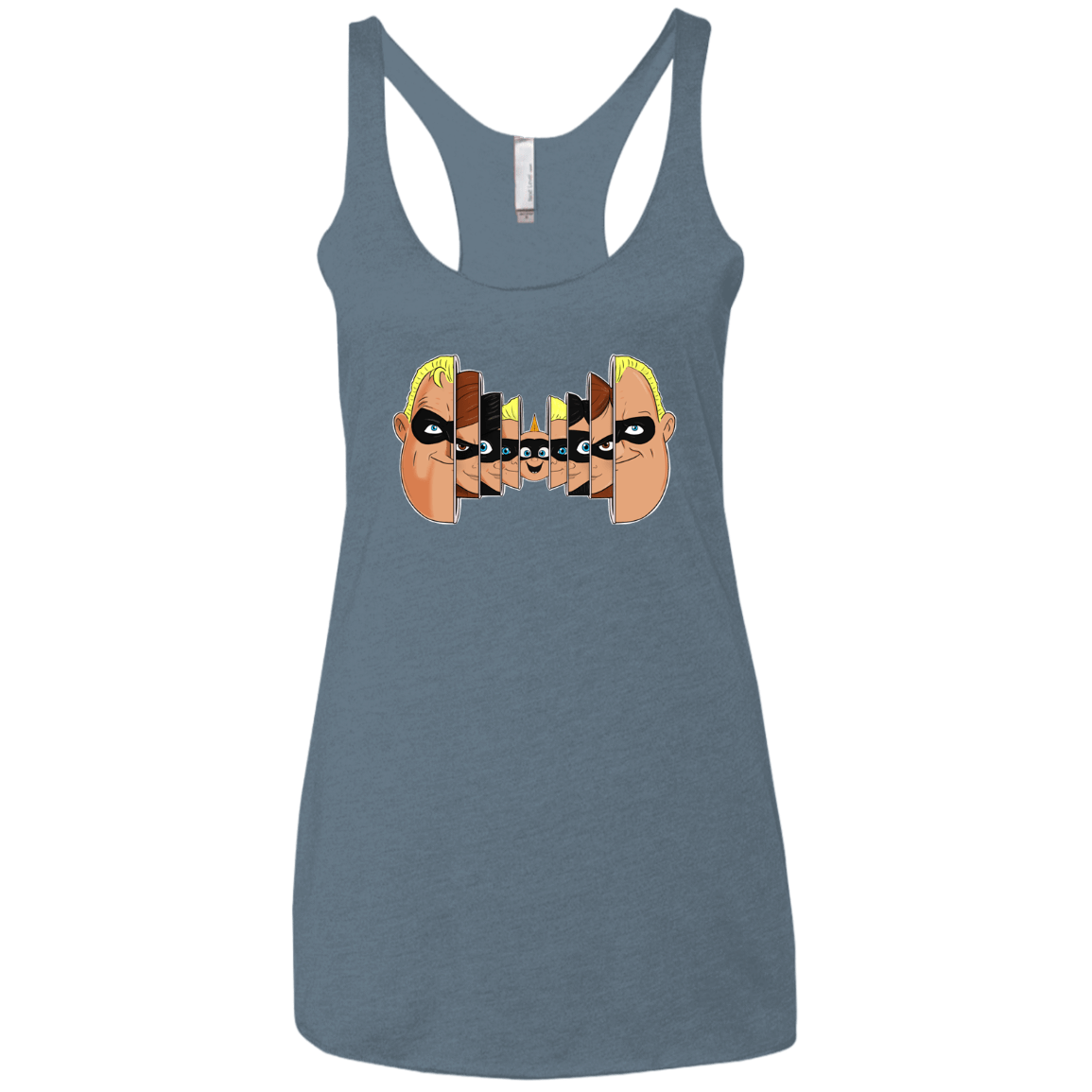 T-Shirts Indigo / X-Small Incredibles Women's Triblend Racerback Tank