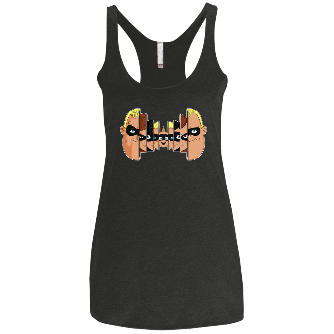 T-Shirts Vintage Black / X-Small Incredibles Women's Triblend Racerback Tank