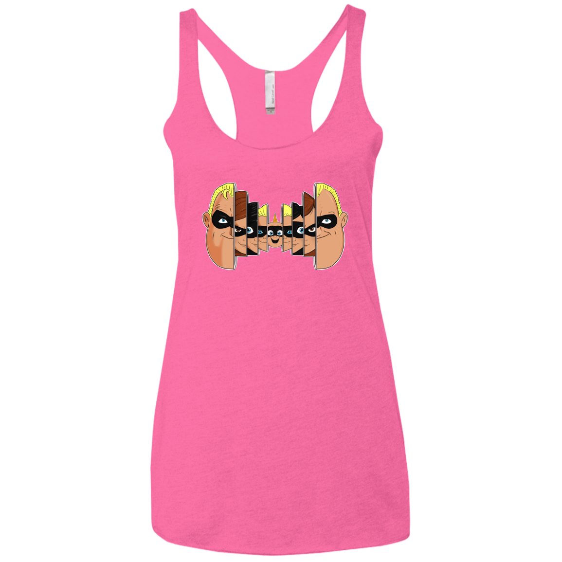 T-Shirts Vintage Pink / X-Small Incredibles Women's Triblend Racerback Tank