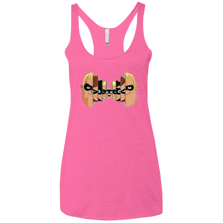 T-Shirts Vintage Pink / X-Small Incredibles Women's Triblend Racerback Tank