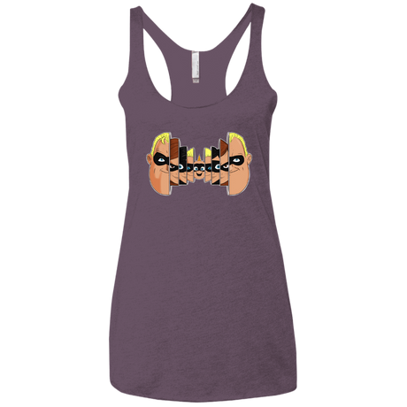 T-Shirts Vintage Purple / X-Small Incredibles Women's Triblend Racerback Tank