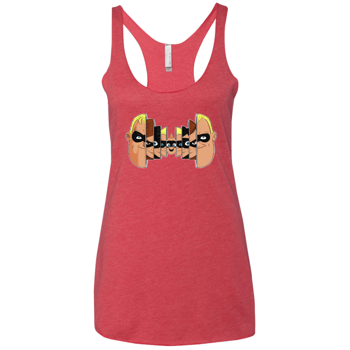 T-Shirts Vintage Red / X-Small Incredibles Women's Triblend Racerback Tank