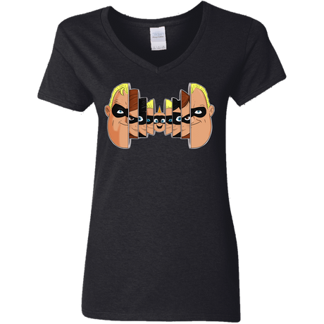 T-Shirts Black / S Incredibles Women's V-Neck T-Shirt